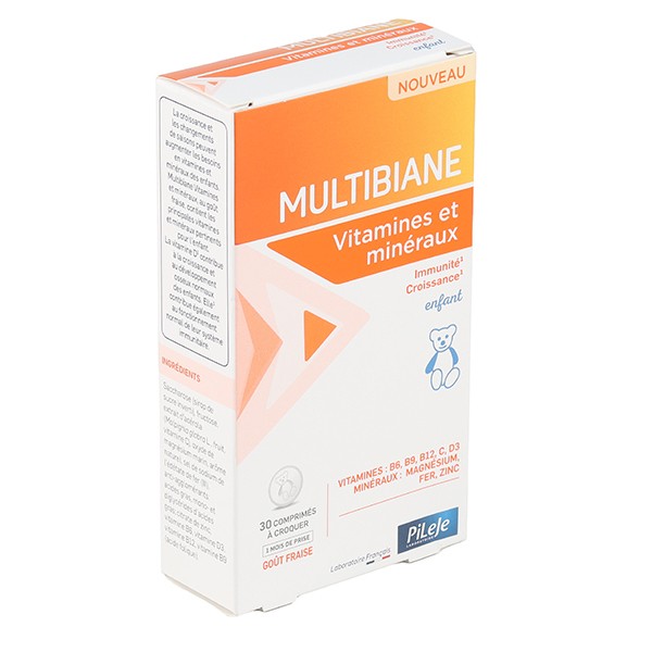 Pileje Multibiane Vitamines et minéraux enfant comprimés à croquer