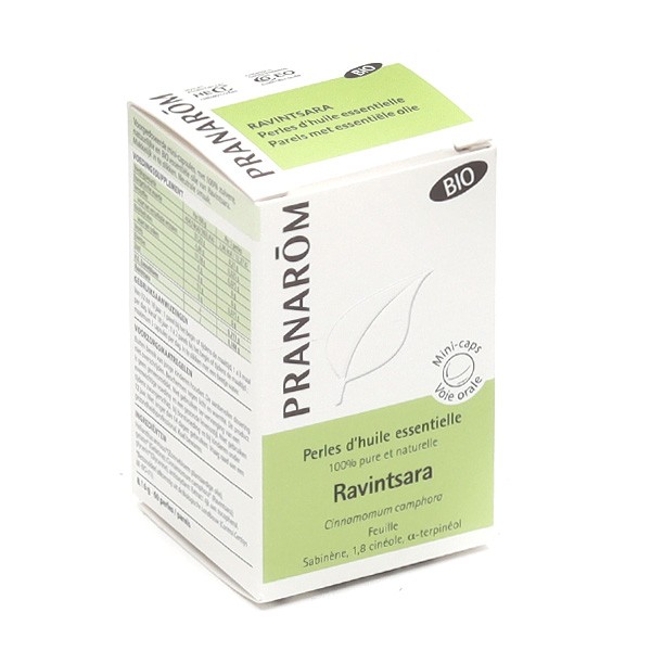 Perles d'huile essentielle Ravintsara Bio Pranarom x60