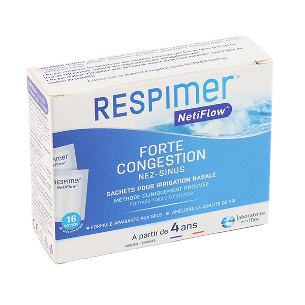 Respimer Netiflow sachets pour irrigation nasale