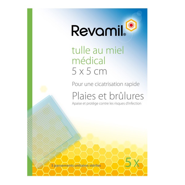 Revamil compresses imprégnées de miel