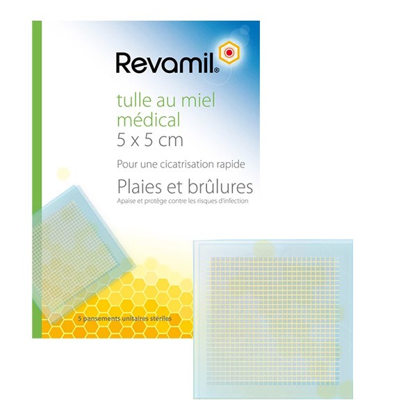 Revamil compresses imprégnées de miel