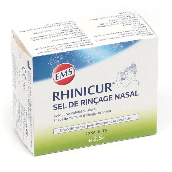 Rhinicur sel de rinçage nasal sachets - Rhume, rhinite, allergie
