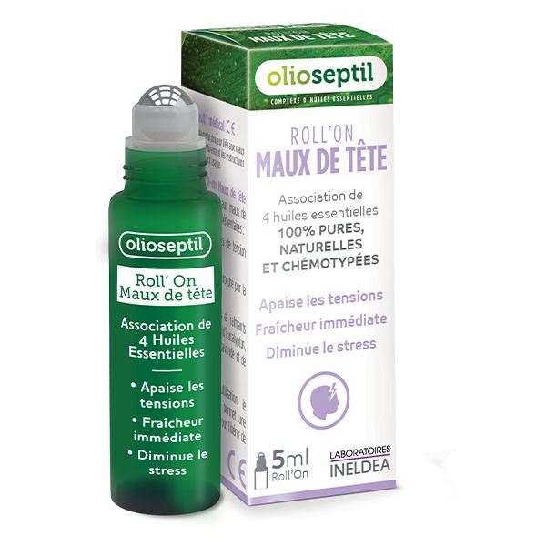 Olioseptil Roll on maux de tête aux huiles essentielles