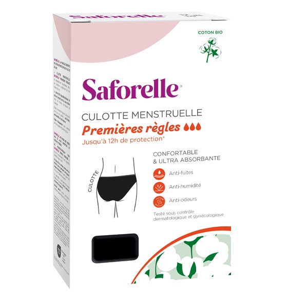 Saforelle Culotte menstruelle Premières règles