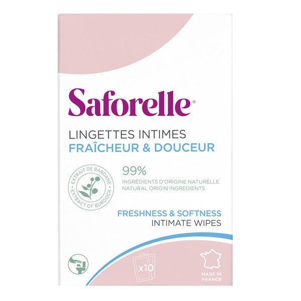 Saforelle Lingettes intimes sachets individuels