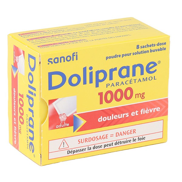 Doliprane 1000 mg poudre en sachets