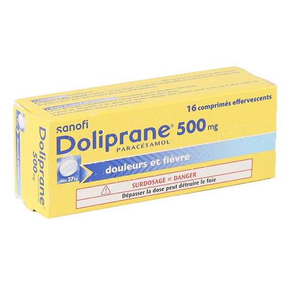 Doliprane 500 mg comprimé effervescent