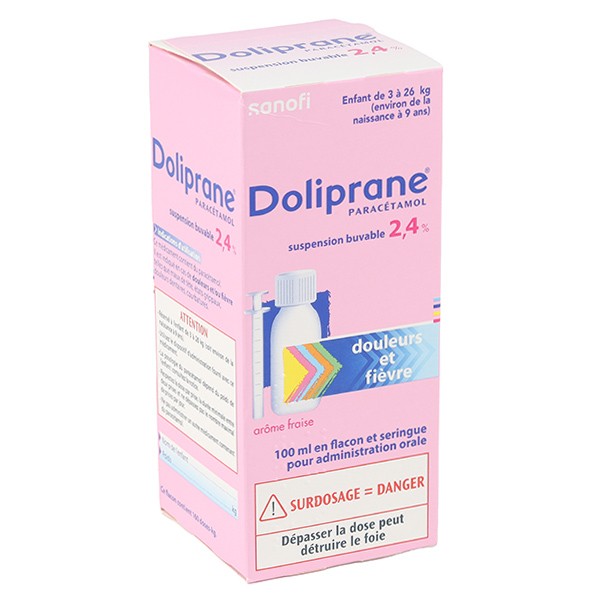 Doliprane bébé sirop sans sucre