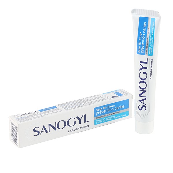 Sanogyl Soin Bi-Fluor dentifrice Prévention caries