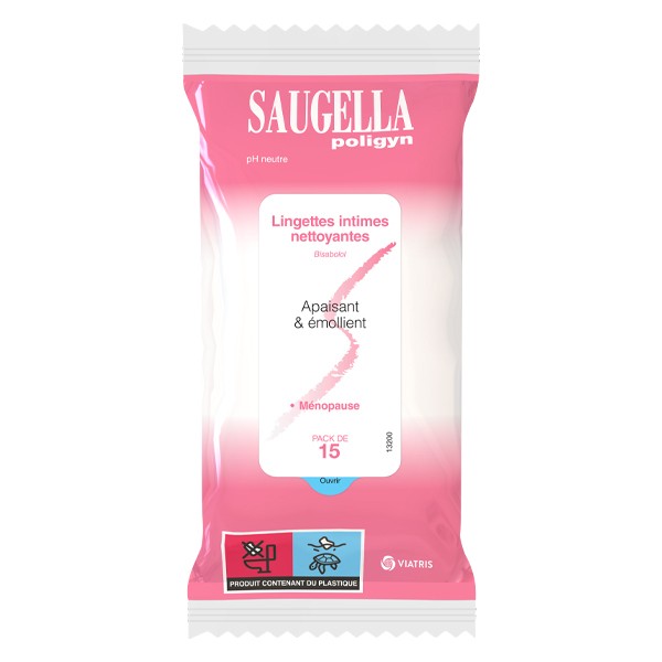 Saugella Poligyn lingettes intimes