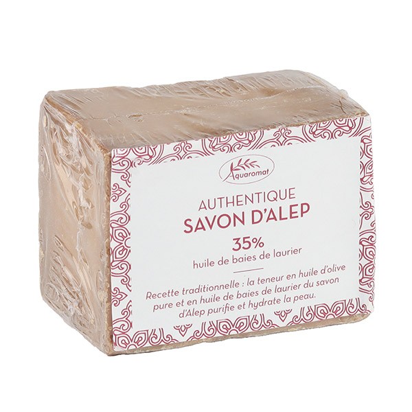 Savon d'Alep authentique 35 % laurier Aquaromat