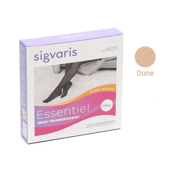 Sigvaris Essentiel Semi transparent Confort Collants de contention Femme Classe 2