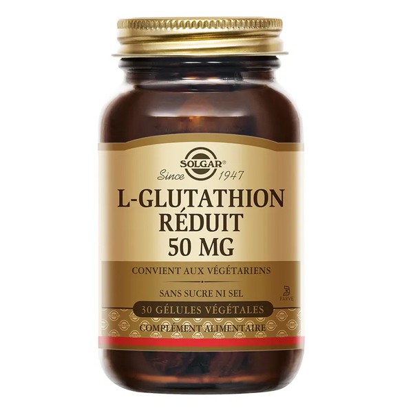 Solgar L-Glutathion Réduit 50 mg Gélules