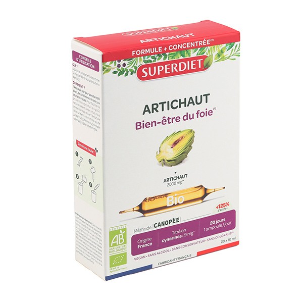 Super Diet Artichaut bio ampoules