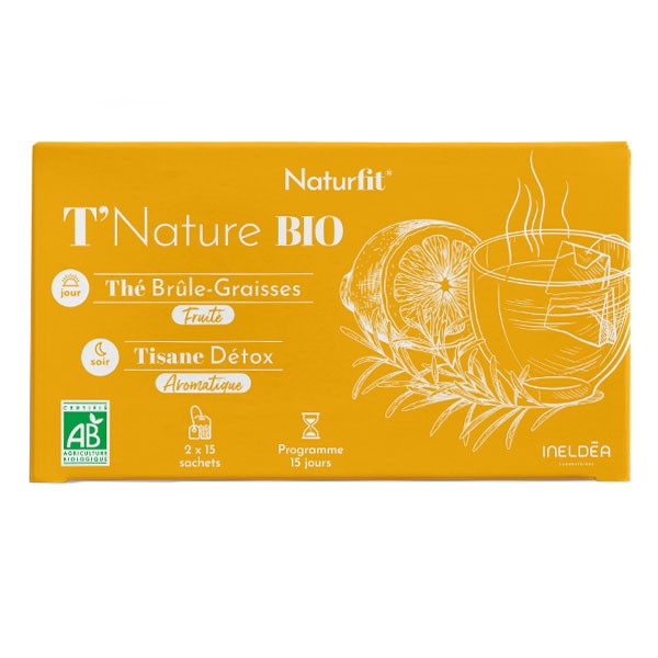 T Nature bio Thé brûle-graisses Tisane détox sachets