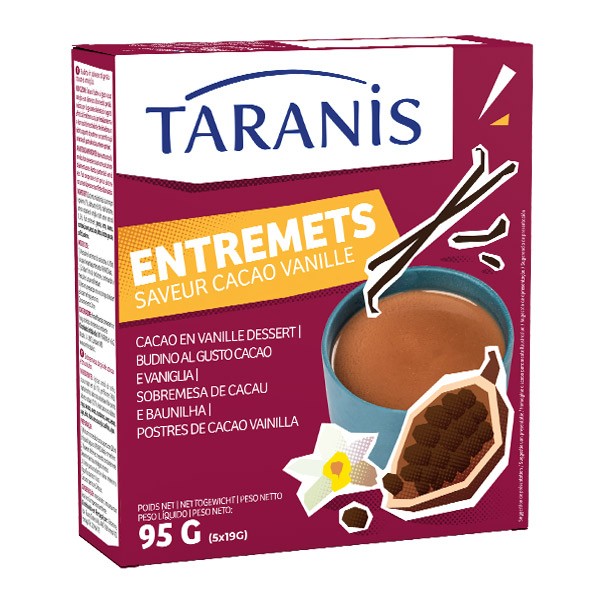 Taranis Entremets Saveur Cacao Vanille
