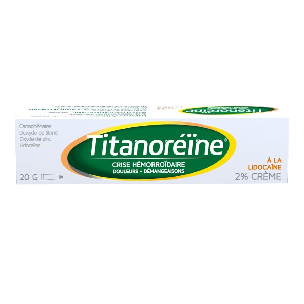 Titanoréïne lidocaine crème hémorroides