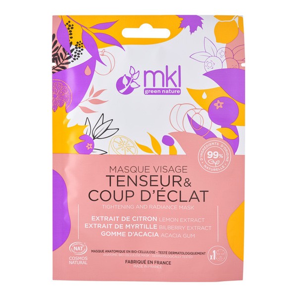 MKL Masque visage tenseur coup d'éclat