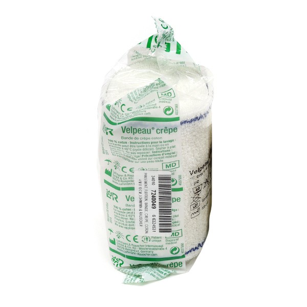 Velpeau Bande Cr Pe Coton Pour Pansement Compression