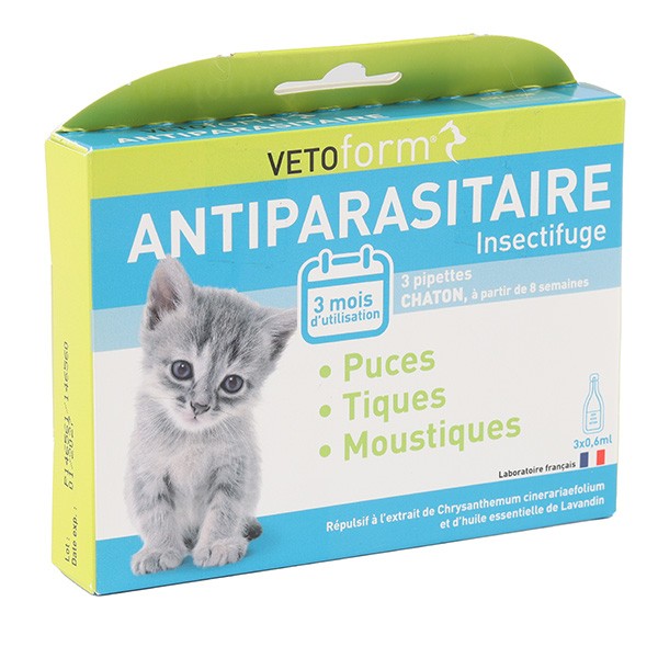 Vetoform Antiparasitaire chaton pipettes