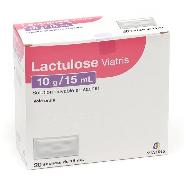 Lactulose Viatris 10 g sachet pour la constipation - Laxatif osmotique