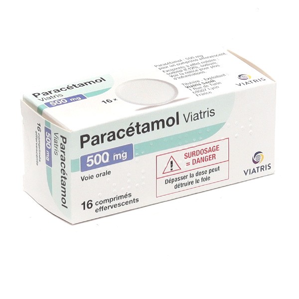 Paracétamol 500 mg Viatris comprimés effervescents , douleur et fièvre