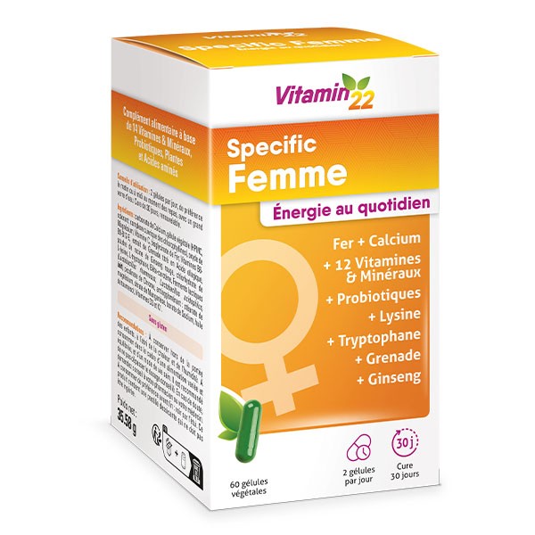 Vitamin'22 specific femme gélules