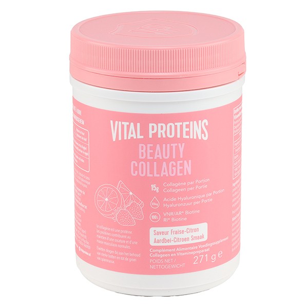 Vital Proteins Beauty Collagen poudre saveur fraise-citron