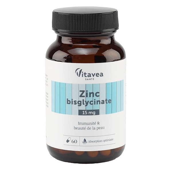 Vitavea Zinc bisglycinate 15 mg gélules