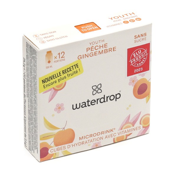 Waterdrop Microdrink Youth Pêche Gingembre 3 portions