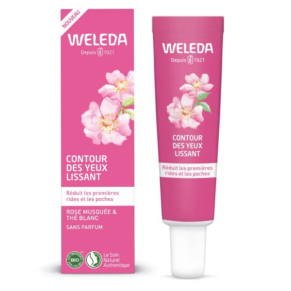 Weleda Rose Musquée & thé blanc contour des yeux lissant Bio