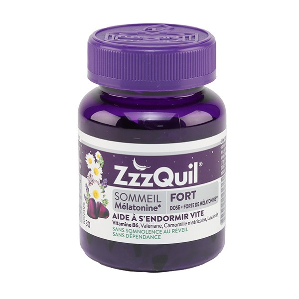 ZzzQuil Fort Sommeil gummies