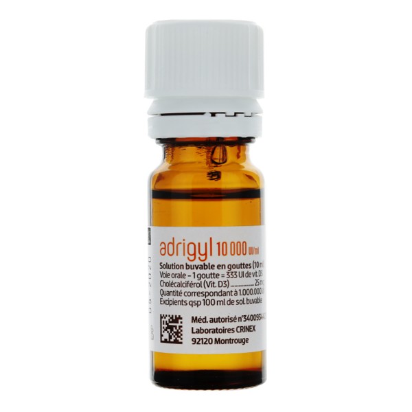 Adrigyl Ui Ml En Gouttes Flacon De 10ml Carence En Vitamine D