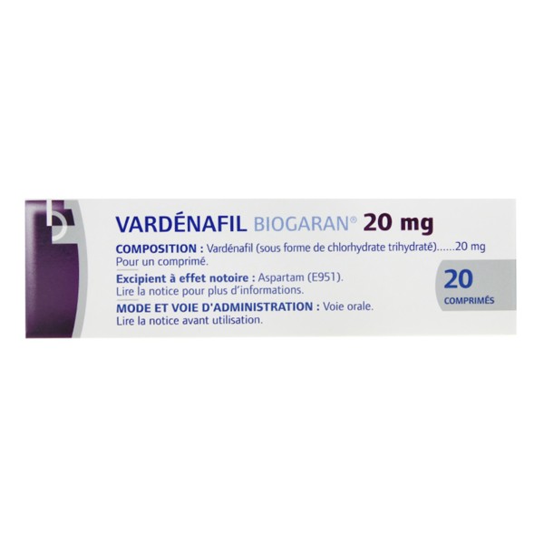 prix pour vardenafil