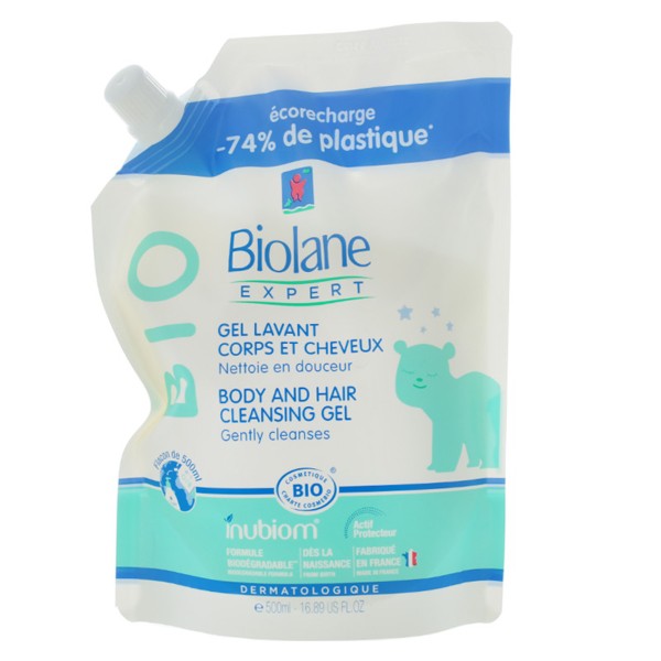 Biolane Expert - Gel Lavant Corps et Cheveux - BIO 500 ml - Paraphamadirect