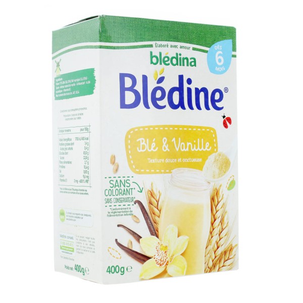 Bledine Ble Et Vanille Bledina Cereales Instantanees Pour Bebe 400 G