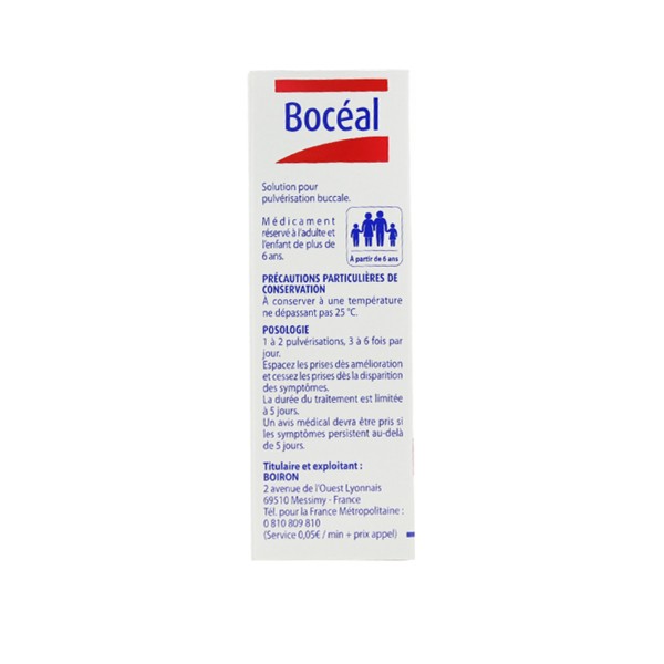 Boiron Bocéal Spray Maux de gorge Aphtes  Homéopathie