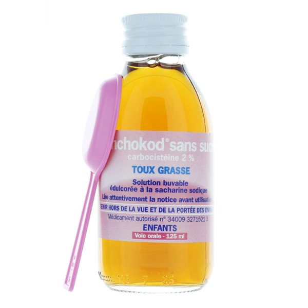 Bronchokod 2 Sirop Sans Sucre Enfants Contre La Toux Grasse 125 Ml