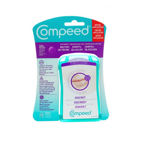 Compeed Bouton De Fievre Discret 15 Patchs Herpes Labial