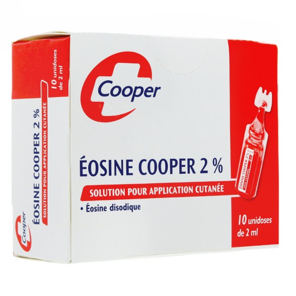 Eosine Cooper 2 Solution Unidoses Desinfectant Erytheme Nourrisson