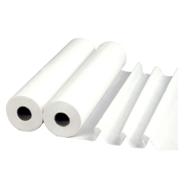 LCH Draps d'examen blanc pur 67 cm x 38 cm - résistant & absorbant
