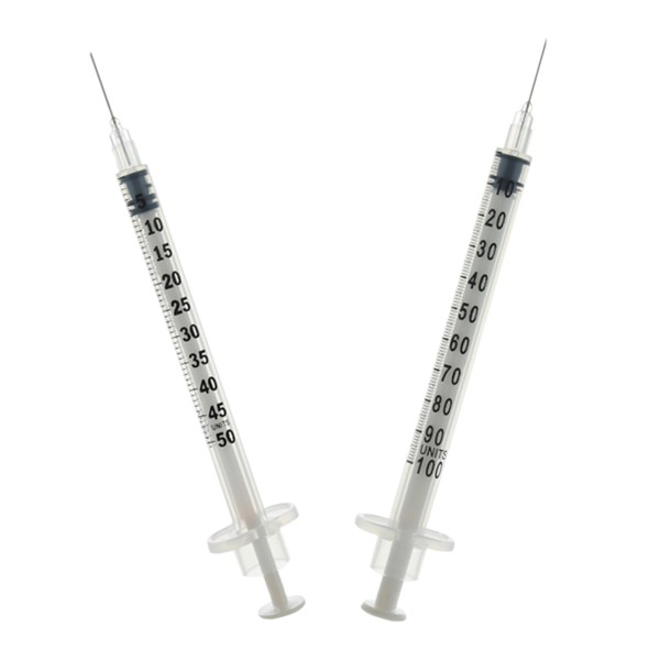 Seringue insuline 40 UI 1ml G29 aiguille sertie (boite de 100)