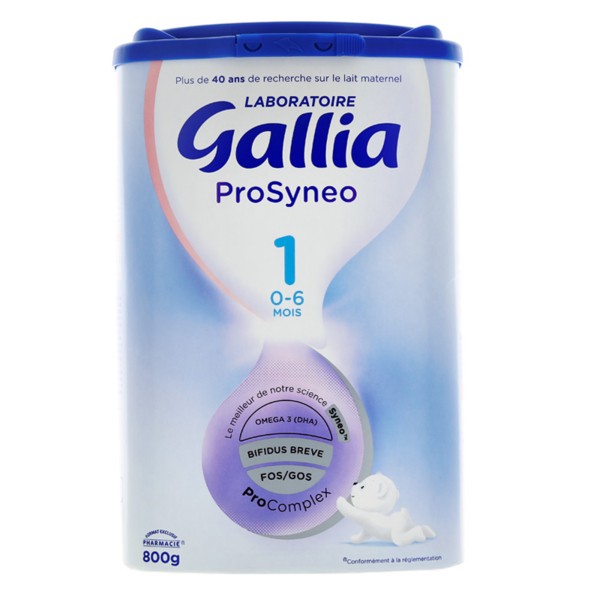 Gallia Prosyneo Lait Infantile 1er Age Probiotiques Coliques