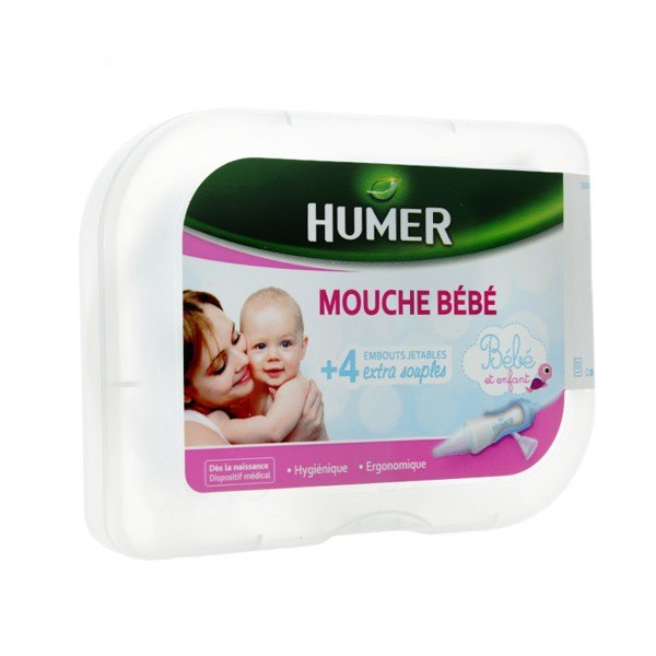 Humer Mouche Bebe 4 Embouts Jetables Avec Filtre Lavage De Nez