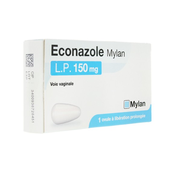 Econazole Ouvule Lp 150 Mg Mylan Mycose Vulvaire Antifongique