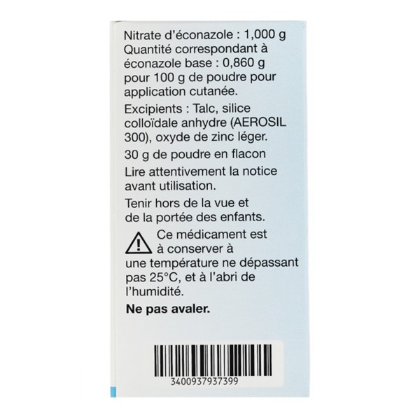 Econazole Mylan 1 Poudre 30g Mycoses Cutanees