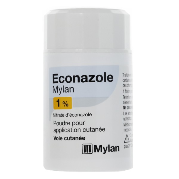 Econazole Mylan 1 Poudre 30g Mycoses Cutanees