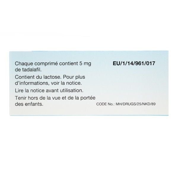 Tadalafil 5 Mg En Ligne