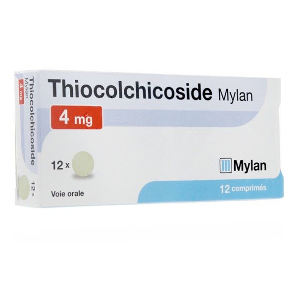 Thiocolchicoside Mylan 4 mg - Décontractant musculaire - Myorelaxant