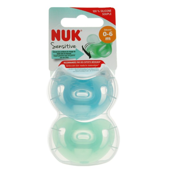 NUK 2 Sucettes CLASSIC Silicone 0-6m - Cdiscount Puériculture